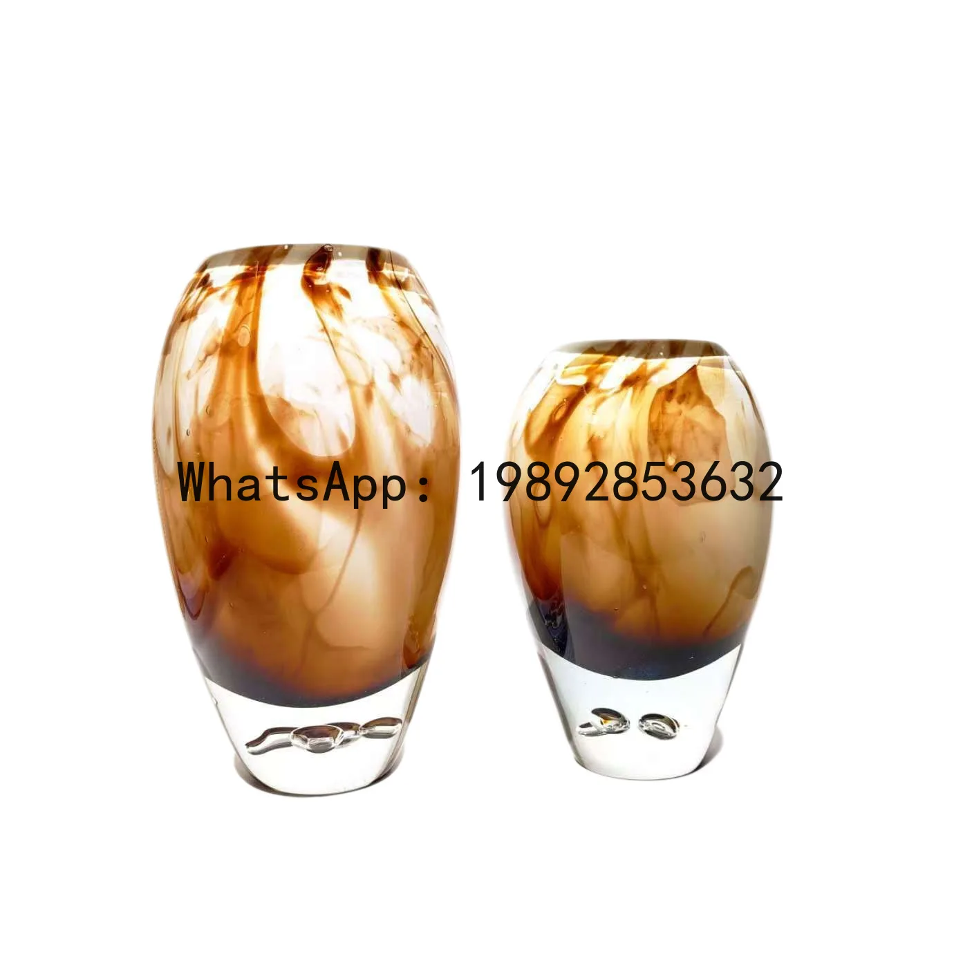 PYJ simple and modern creative bubble spherical glazed vase ornament