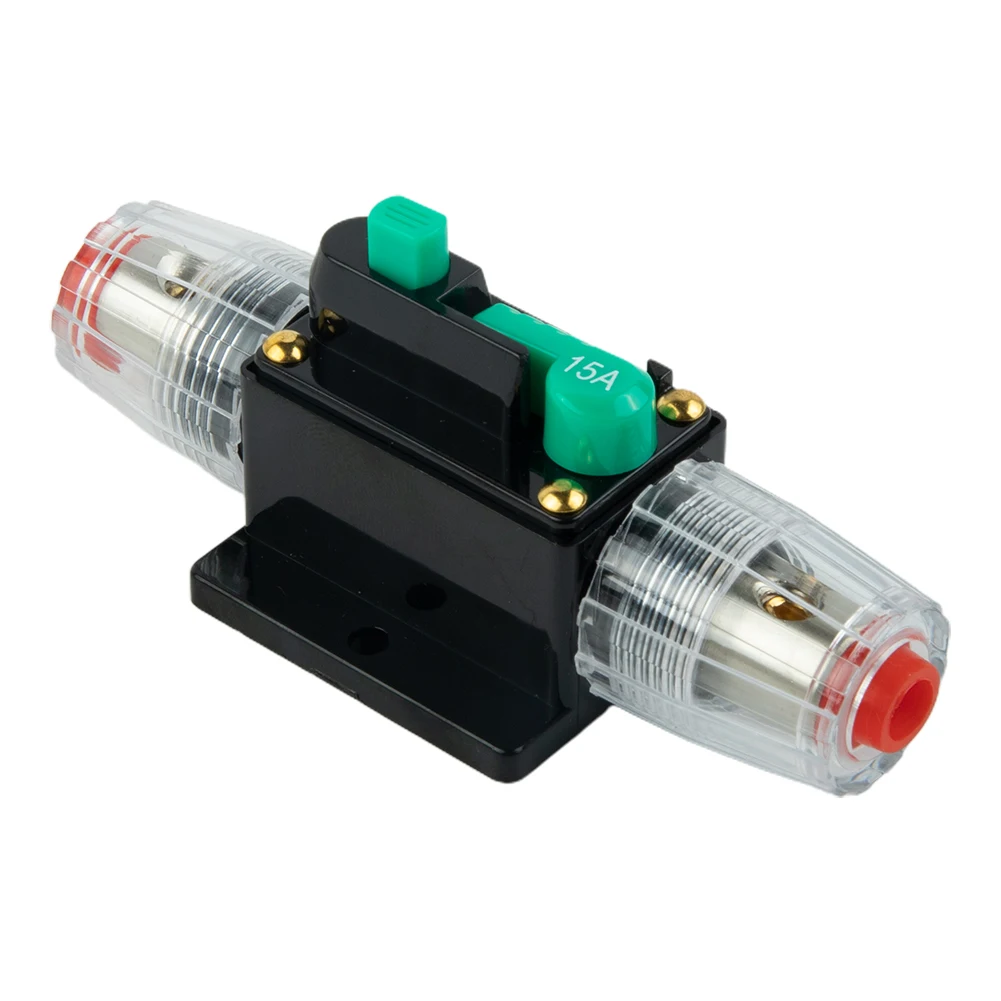 Car and Boat 12V-48V DC Circuit Breaker Fuse Reset 10A-100A AMP Waterproof with Manual Reset and Panel Mount Design