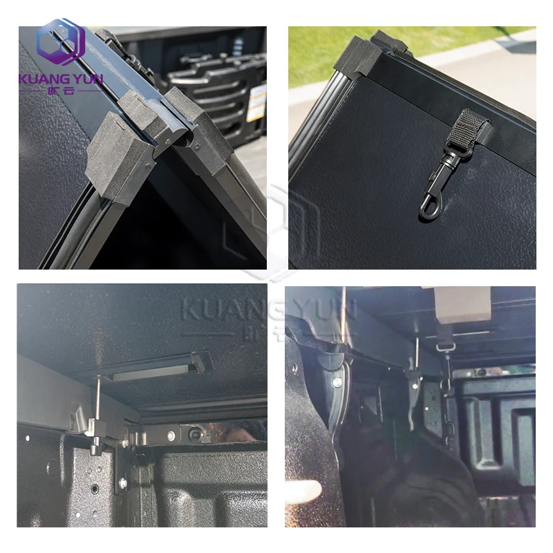 Convenient Tri-Fold Exterior Tonneau Covers for Toyota Tundra Ranger and Silverado Pickup Bed Easy Installation