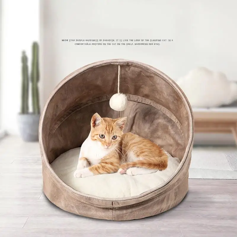 Folding Cat Mattress With Self-heating Furry Pet Bed Foldable And Convertible For Warmth Suitable For Small Cats Or Dogs