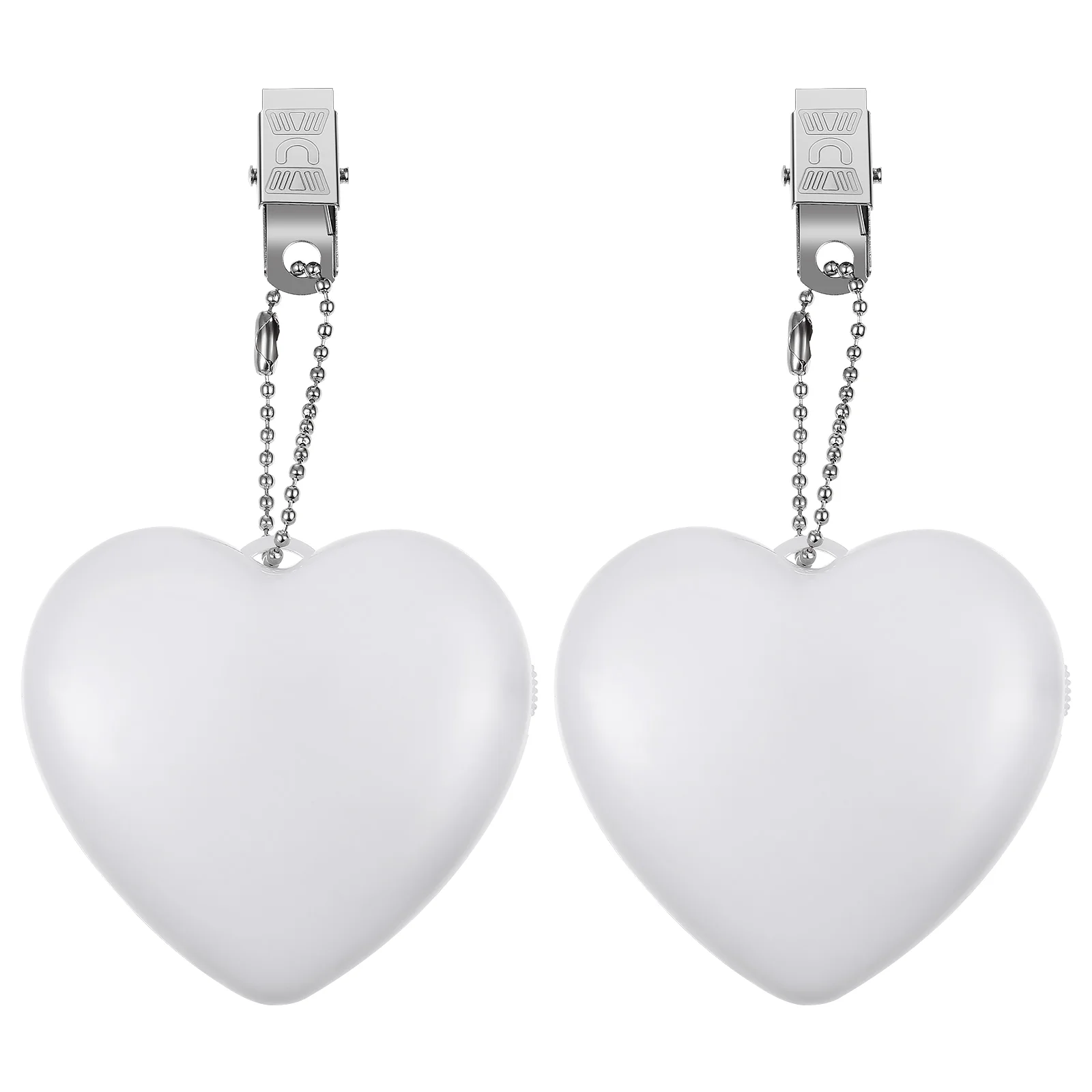 

2 Pcs Automatic Night Light Heart Miss Handbags Purse Clip Lamp 690X650X150CM White Small