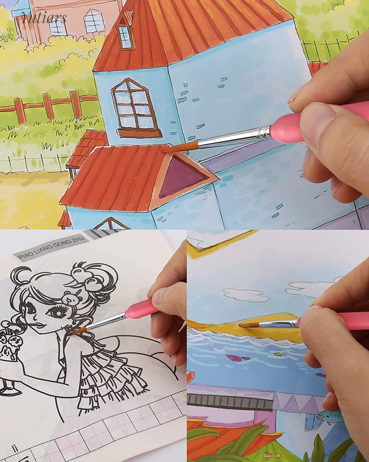 11 шт., миниатюрные кисти для рисования