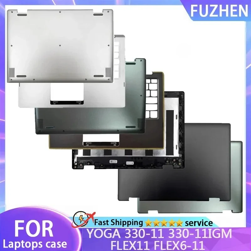 

NEW For YOGA 330-11 330-11IGM FLEX11 FLEX6-11 Laptop LCD Back Cover Front Bezel Palmrest Lower Bottom Case Complete