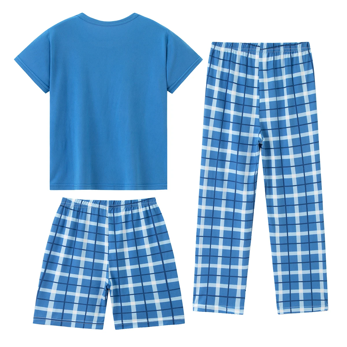 3-teiliges Kinderset für Frühling und Sommer, feuchtigkeitsabsorbierend, bequem, lässig, modisch, Schlafanzug, Shorts, Hosen, Heimkleidung – Detail 4
