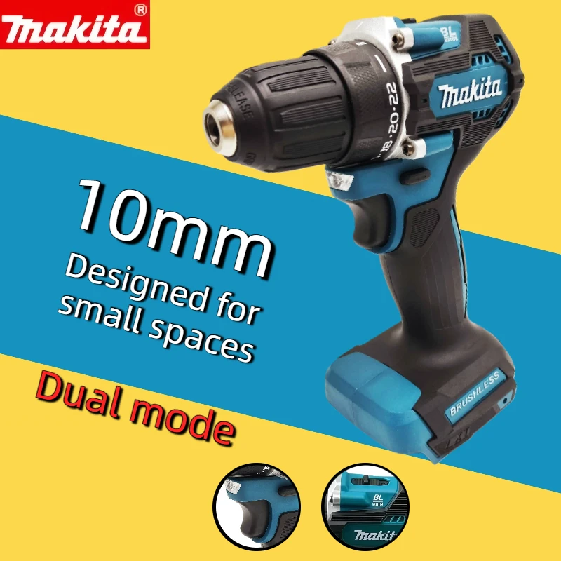 

Аккумуляторная ударная дрель-шуруповерт Makita DDF487 10 мм, бесщеточная, 18 В, литий-ионная, с высоким крутящим моментом
