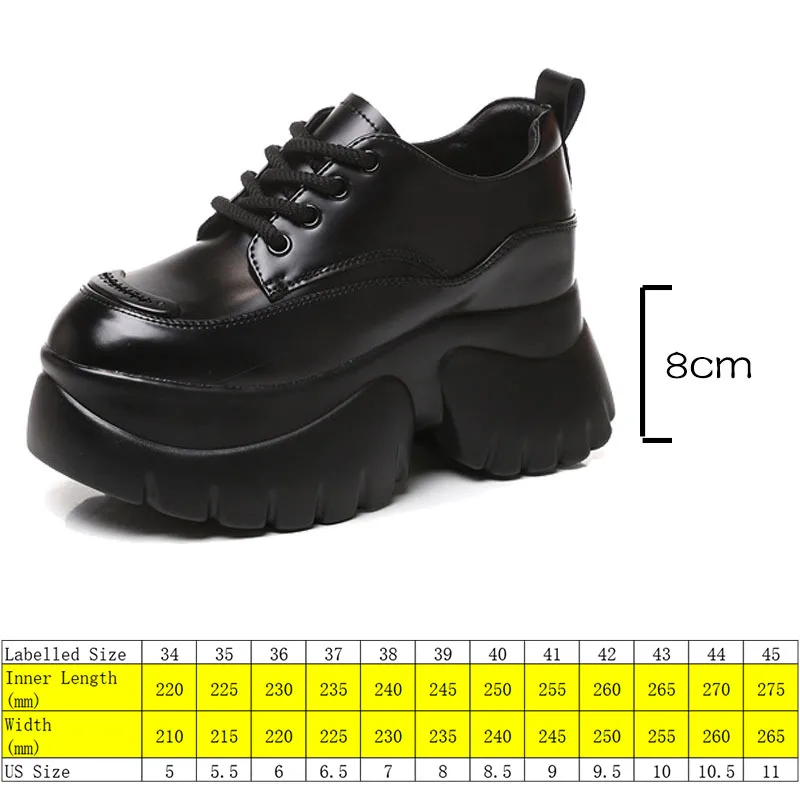 Fujin 11cm nuove pompe in pelle scamosciata sintetica moda comoda primavera autunno microfibra Chunky Sneakers donna Platform Wedge Shoes