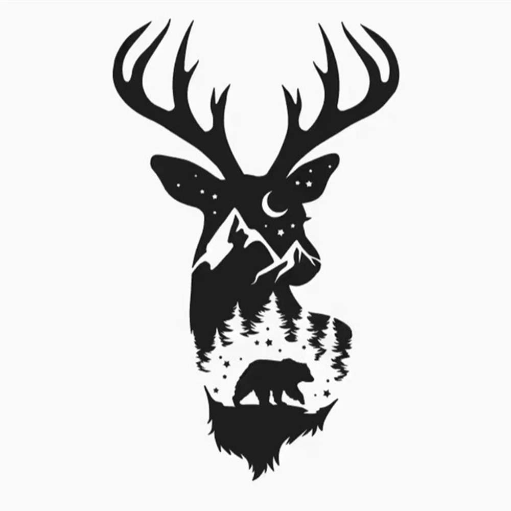 

Arctic Wildlife Vinyl Car Stickers Waterproof Decals for SUV Truck Forest Travel Window & Body Auto Decor Accessories