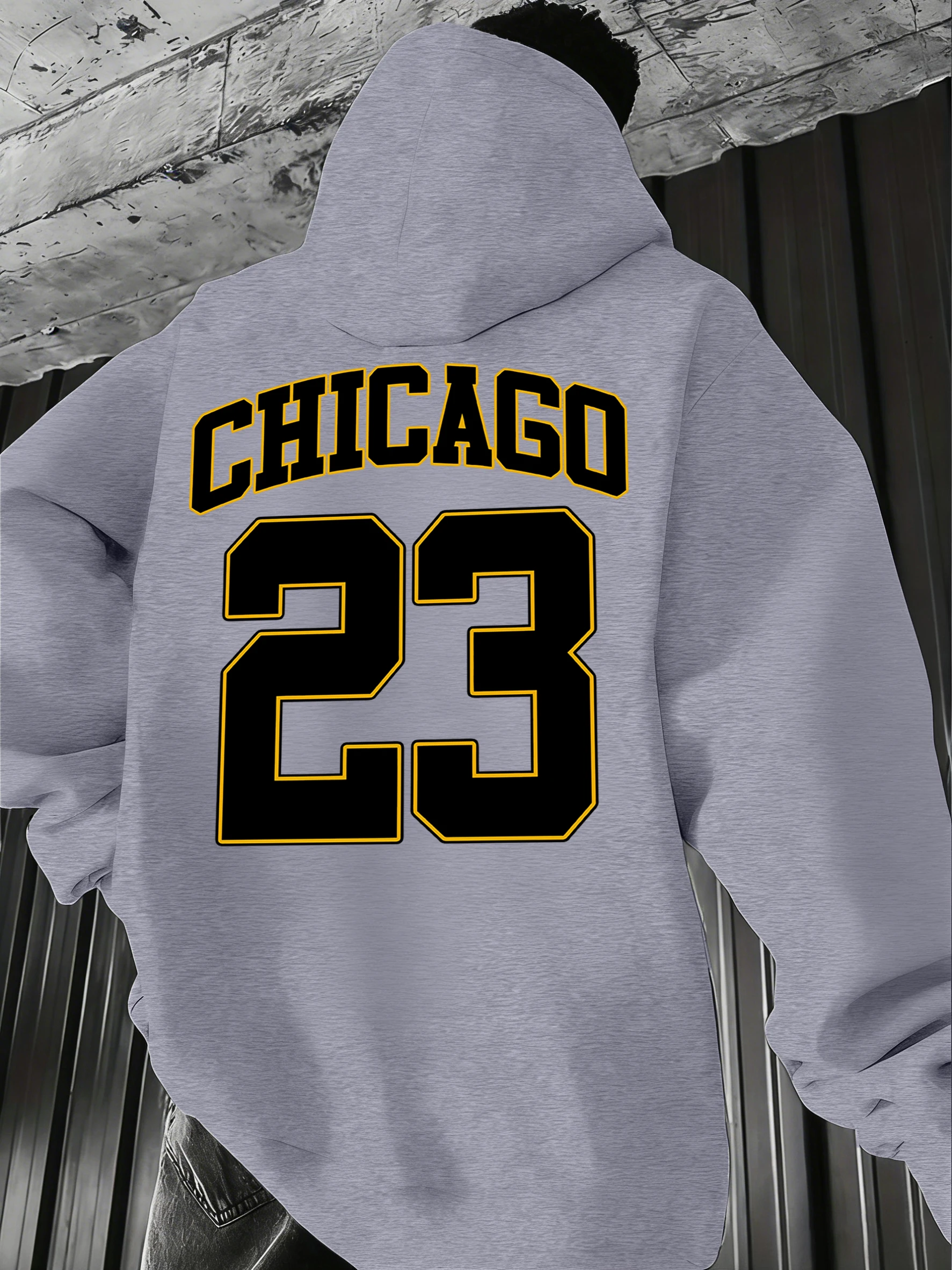 

Мужская мягкая модная толстовка с принтом Chicago Number 23, осенний универсальный пуловер, повседневный свободный спортивный костюм с флисовыми карманами, уличная одежда