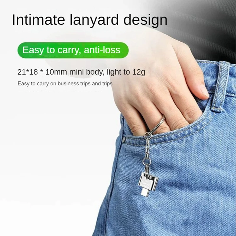 TF Card Reader TF Card TO Type-C Card Reader OTG Adapter Memory Card To USB C High Speed For Mobile Phones Laptop