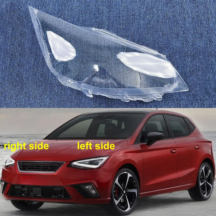

For Seat Ibiza 2018 2019 2020 Car Accessories Headlight Lens Cover Headlamp Shell Lampshade Transparent Mask Plexiglass