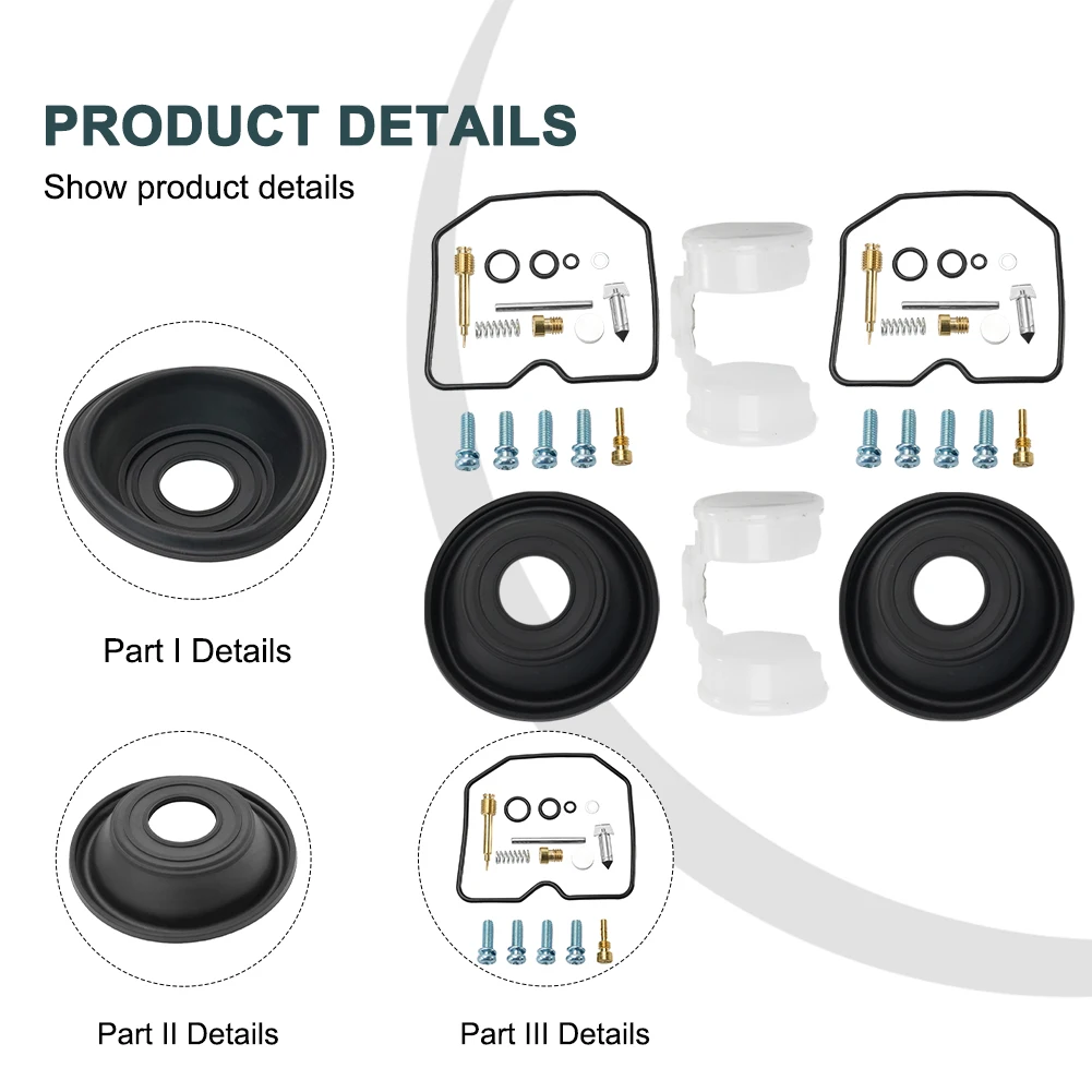 

Комплект карбюратора Crab с увеличенным сроком службы, поплавки для KAWASAKI Vulcan 500 EN500 1991-1995, ремонт плунжерной диафрагмы