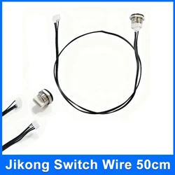 Jikong BMS Switch-wire 50cm di lunghezza con interruttore a pulsante momentaneo in metallo On/Off-wire solo per scheda di protezione JIKONG