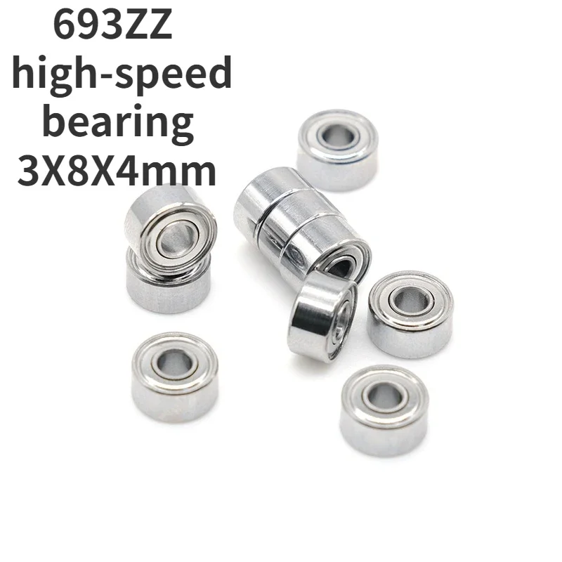 grinding machine bearing 693ZZ engraving machine nail polish does not heat 60,000rpm South Korean bearing 3X8X4mm