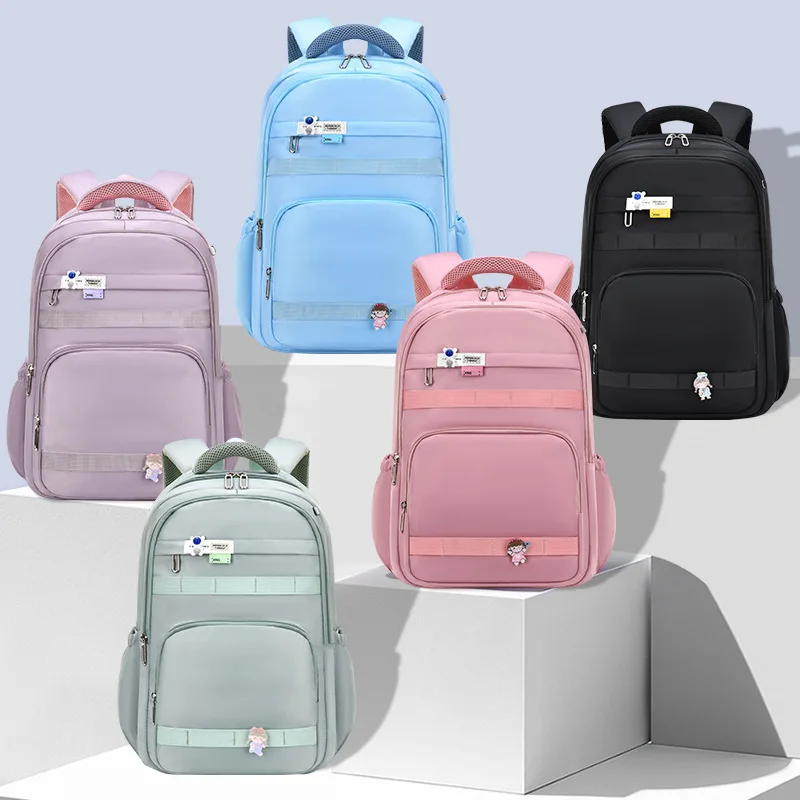 Large Capacity Primary Students School Backpack Kids Waterproof Protect Spine Schoolbag Cute Children Shoulder Bags Boys Girls