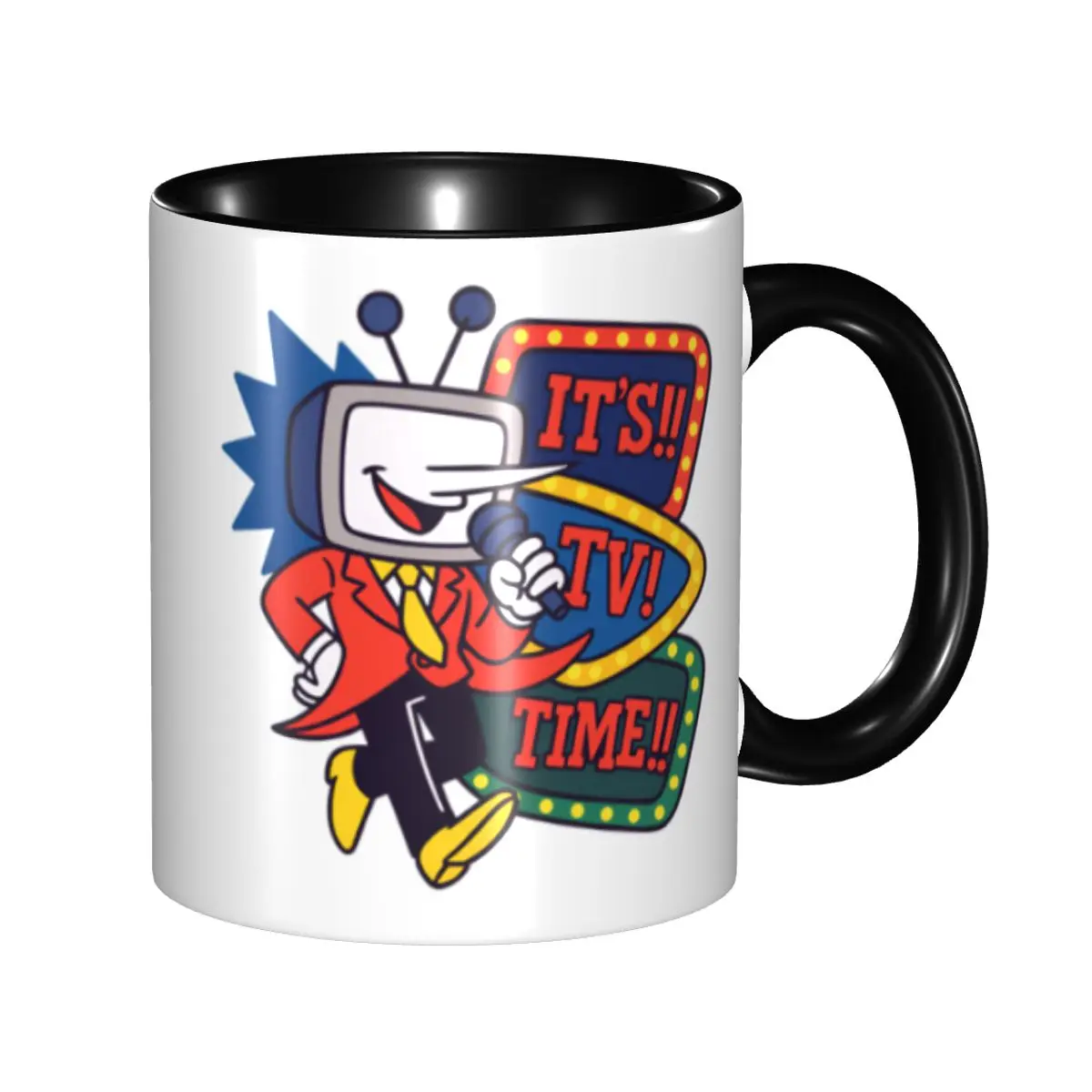 Tenna It's TV Time Meme Deltarune Game Mug Personalized Ceramic Coffee Mug Cup Creative Gift