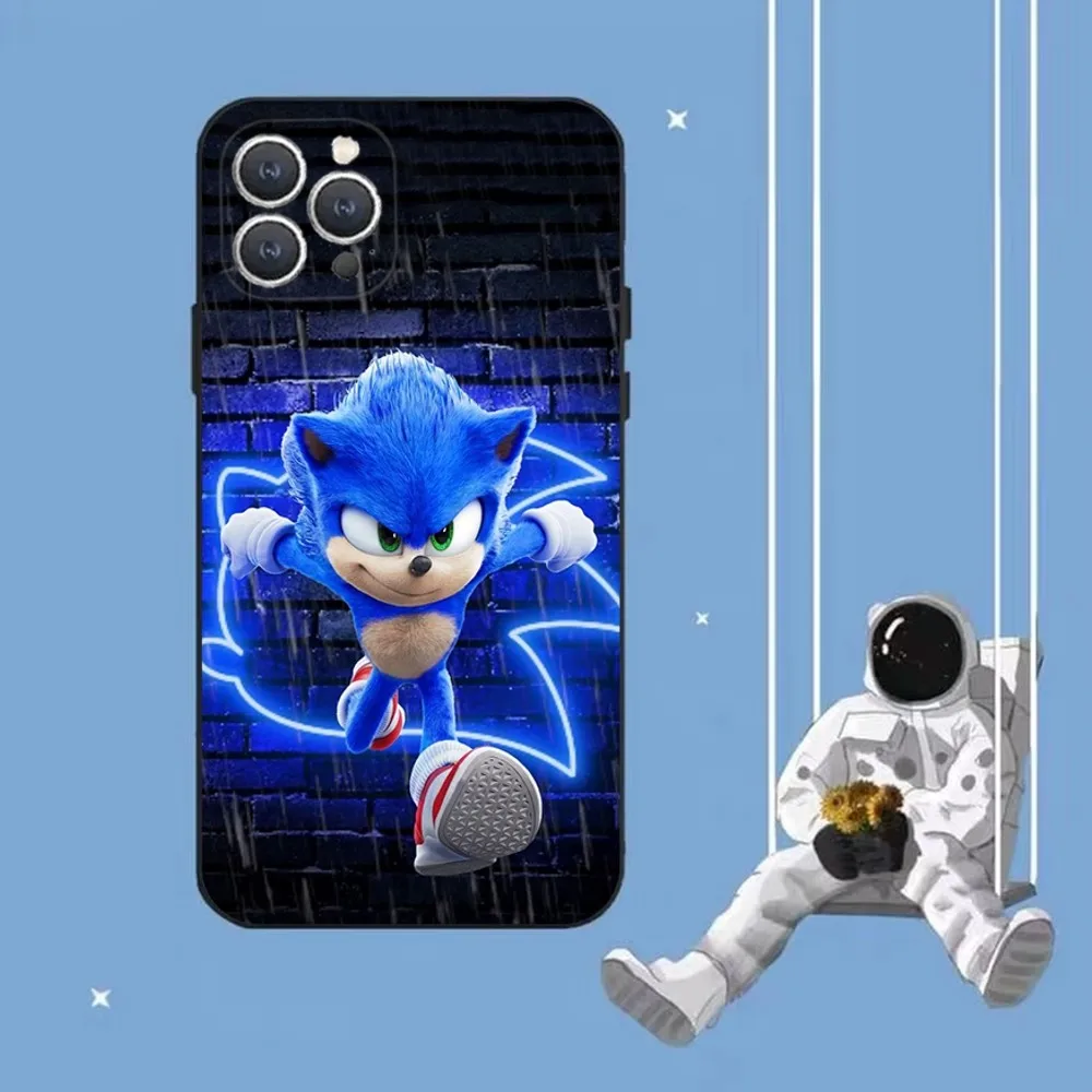 S-Sonics H-Hedgehogs Phone Case For iPhone 16,15,14,13,12,Pro,Max,11,7,8,Plus,XR,XS Max Shockproof Silicone Soft Shell