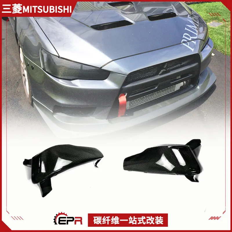 

Подходит для модификации Mitsubishi Yishen Evolution10, крышки рамы фар из углеродного волокна, замены гусеничных фар