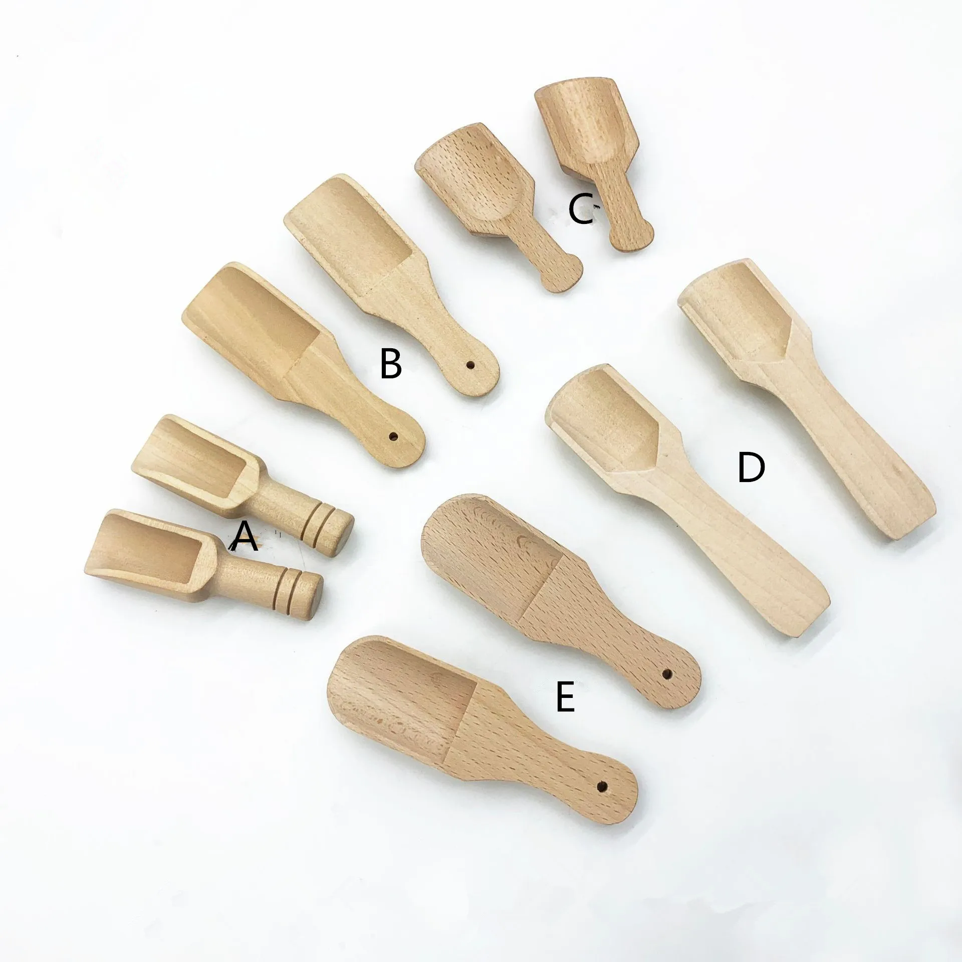 

Eco Friendly Wooden Salt Measuring Spoon Small Engraving Mini Bamboo Scoops For Bath Salts Little Coconut Scoop