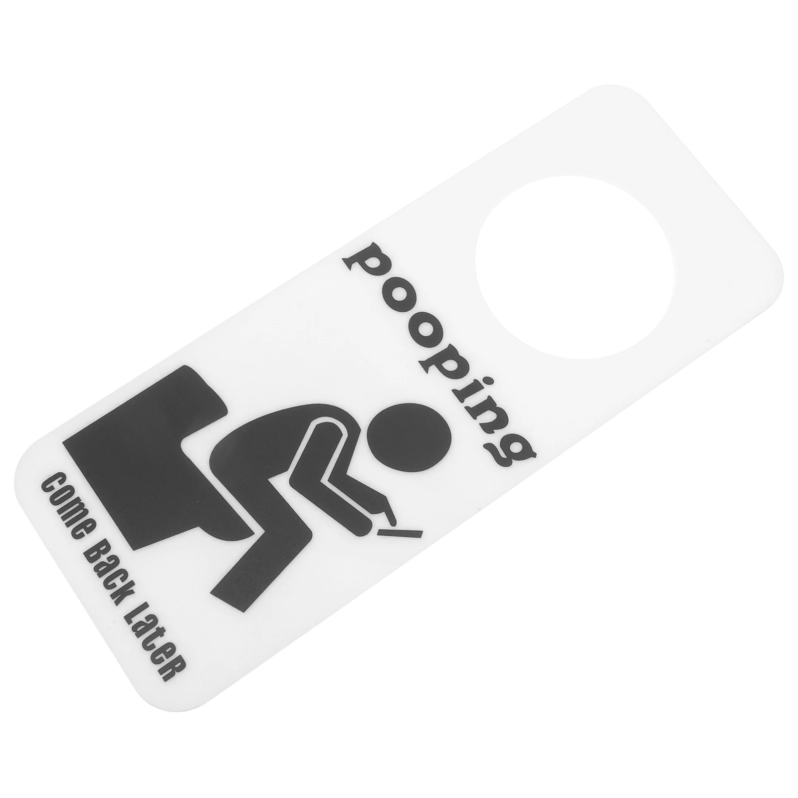 

Bathroom Door Sign Funny In Use Hanger Acrylic Decor Restroom Signs Business Toilet Hanging Easy Installation Sturdy Material