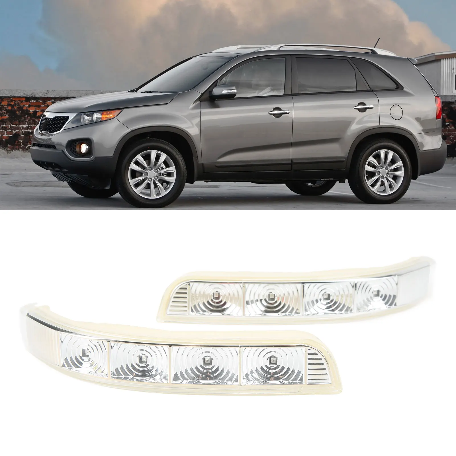 

12V Rear View Mirror Turn Signal Light Low Voltage Consumption Replacement For Sorento 2009‑2014