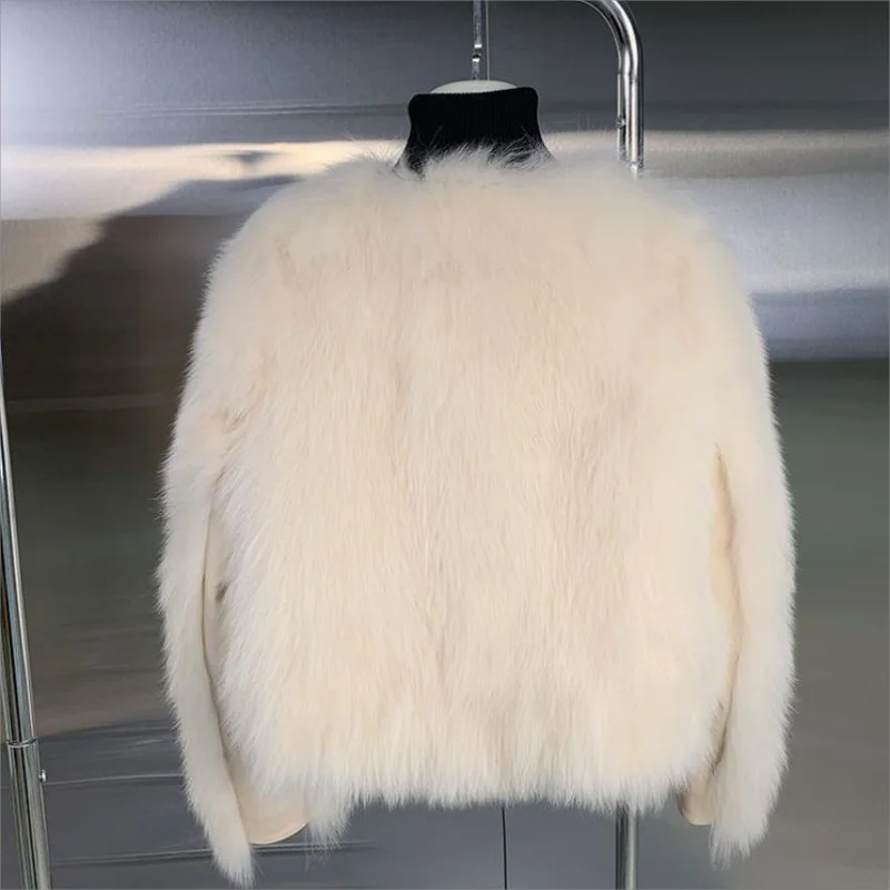 Imitation Fox Hair Small Fragrant Wind Fur Coat for Women Autumn and Winter Small Stature Short Cut Cotton Thickened Wool Top