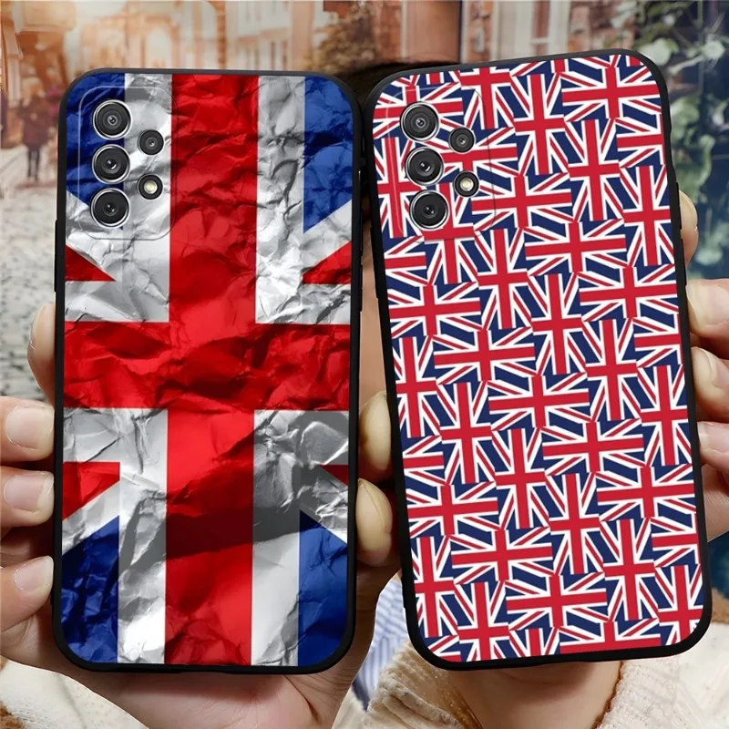 England British English UK Flag Phone Case Funda For Samsung S30 S22 S21 S20 S9 S10 S8 S7 S6 Pro Plus Edge Ultra Fe