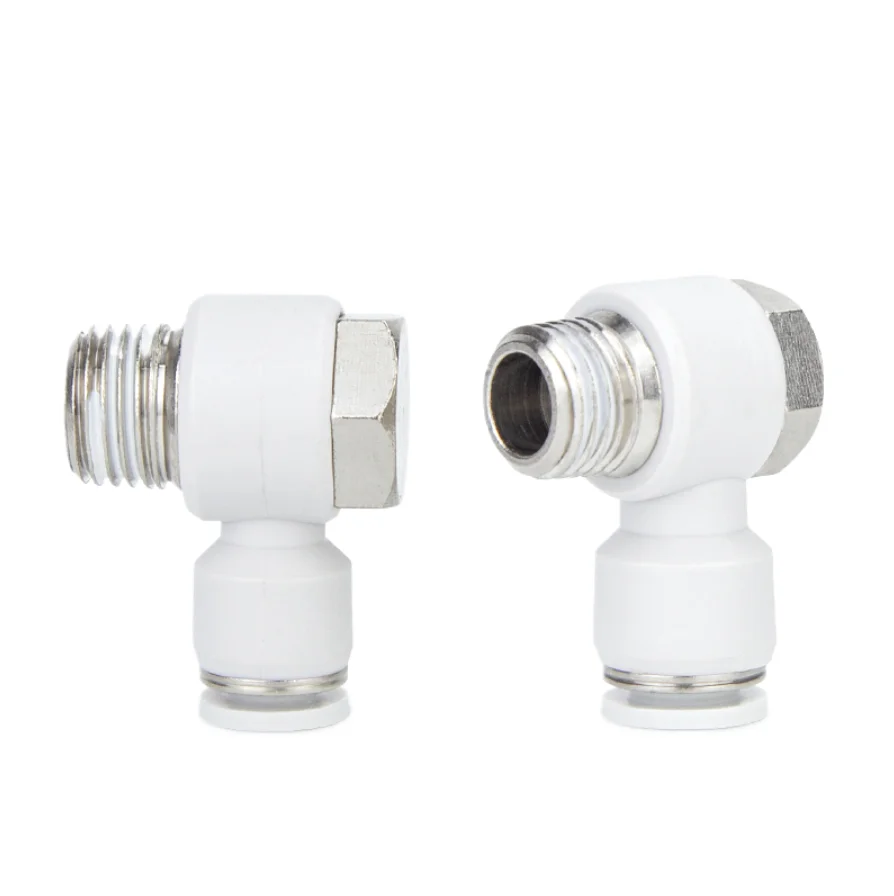

10 pcs Pneumatic air pipe PH external hexagonal elbow 90-degree quick plug connector 4 6 8 10 12-01 02 03 04