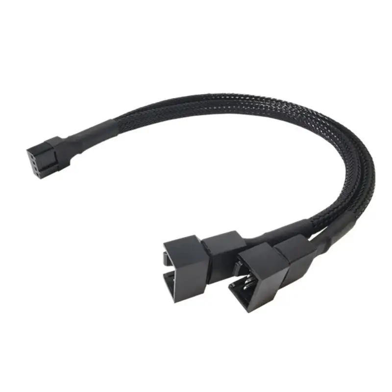 Pin Y Splitter Cable 4 Pin PWM Female To 3/4 Pin Motherboard CPU Fan PC Case Fan Extension Adapter Cable Fan Cooling Accessory