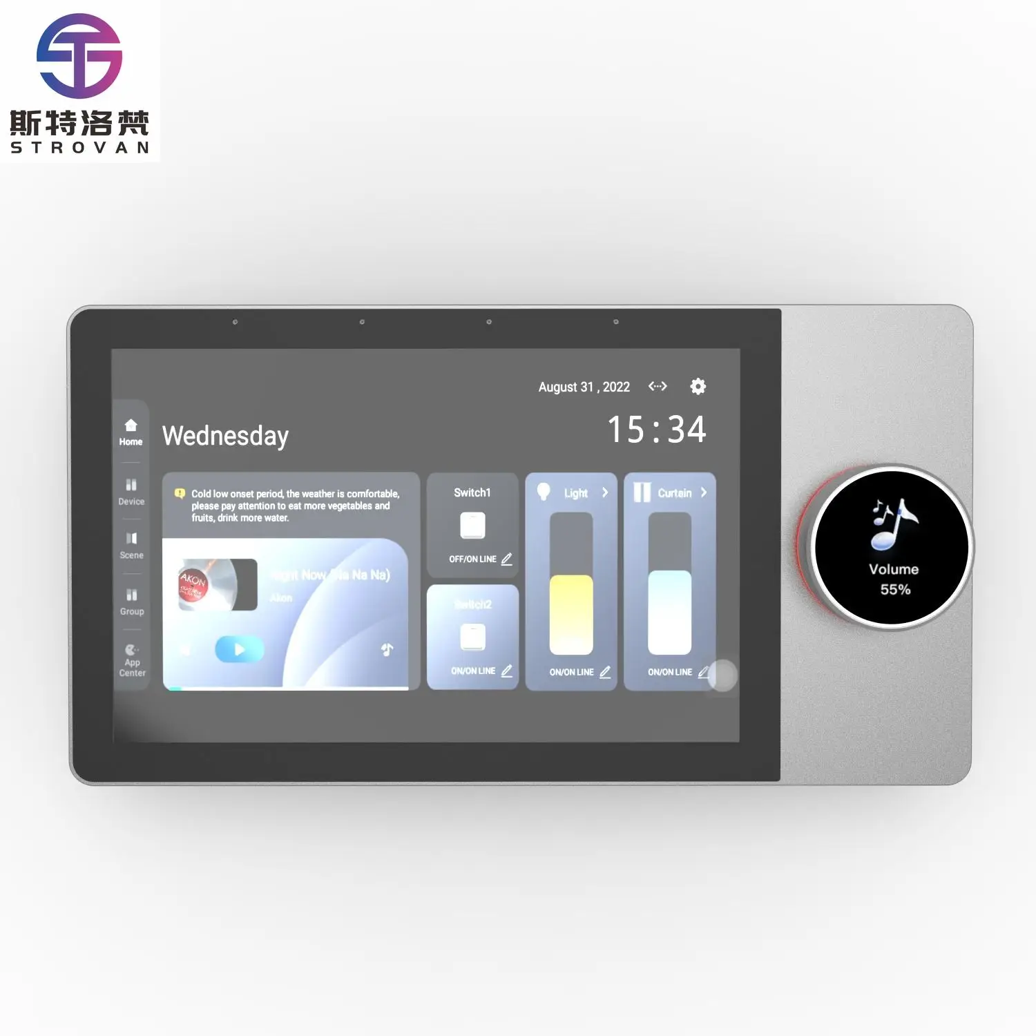 

STLF OEM 2025 8-Inch Smart Control Panel Zigbee Wi-Fi Multifunctional Tuya Central Control 220 Volts Max 8-Inch F8 Zigbee Smart