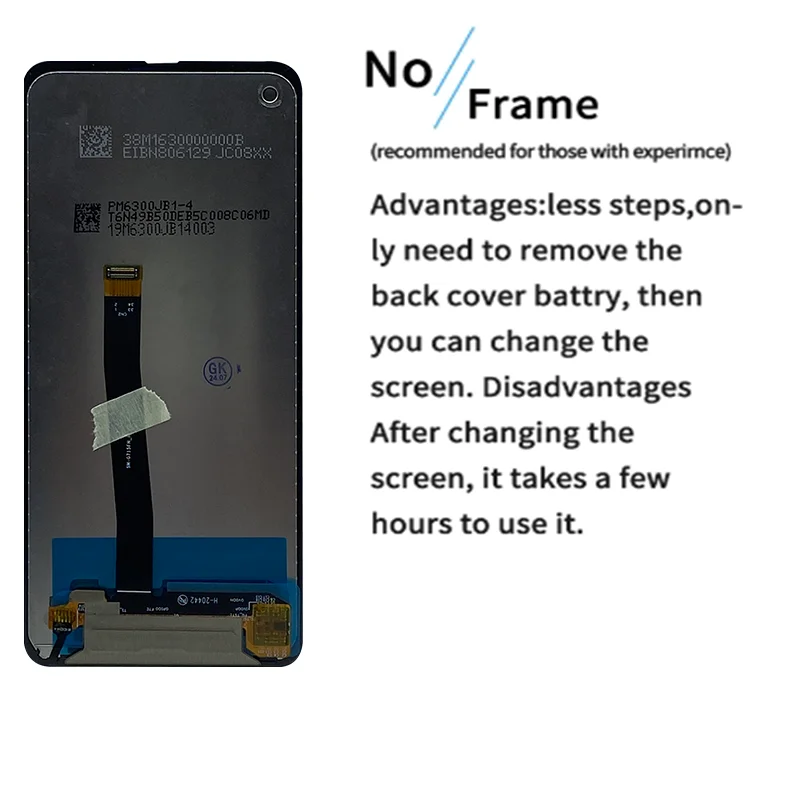 Untuk Samsung Galaxy X Cover Pro G715FN Digitizer layar sentuh, tampilan LCD rakitan Xcover Pro G715F G715U