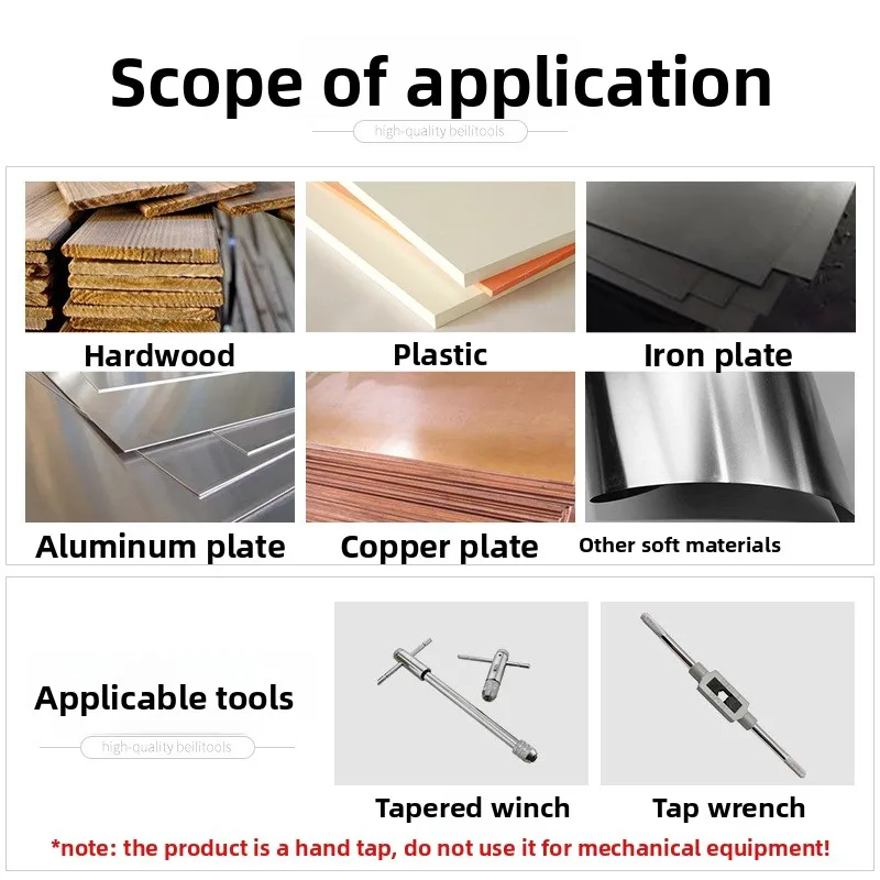 Manual tap tapping tool for tapping threads and teeth