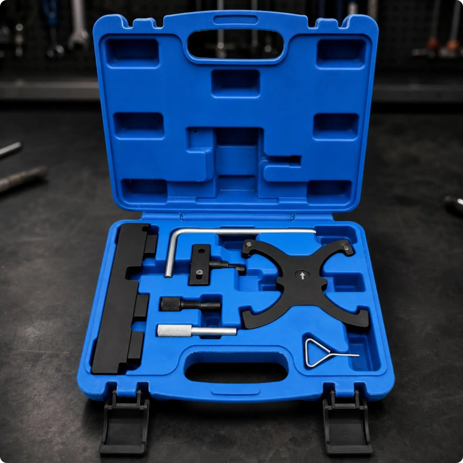 7 Piece Engine Timing Locking Tool Kit Carbon Steel L Hex Key Pins for VKZ2020 Belt Chain Replacement Job