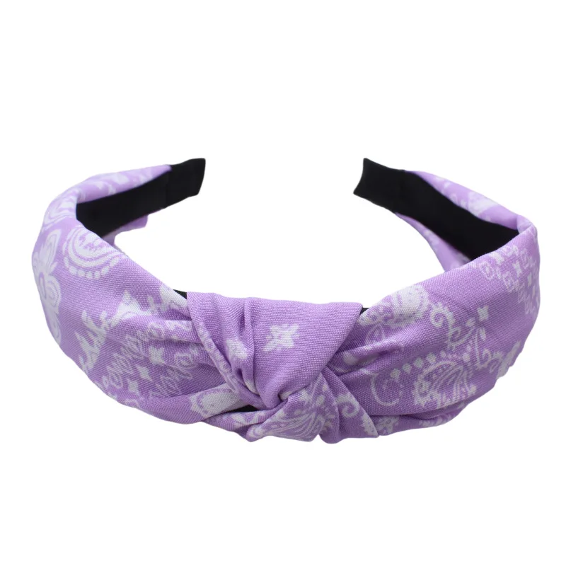 

Hoop Accessories Printing Hairbands Classic Paisley Print Cloth Knotted Headbands for Women Girls Casual Shopping Hair