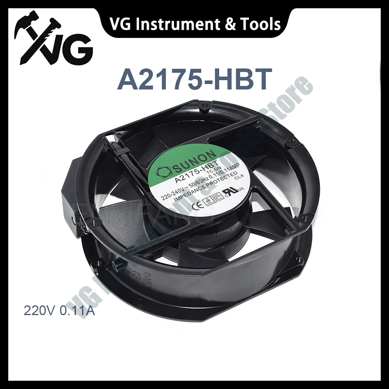 Для SUNON A2175-HBT TC.GN A2175-HBL 220-240 В 0,11 А 1751 172*150*51 мм охлаждающий вентилятор для шкафа оборудования хорошо протестирован Для SUNON A2175-HBT TC.GN A2175-HBL 220-240 В 0,11 А 1751 172*150*51 мм охлаждающий вентилятор для шкафа оборудования хорошо протестирован