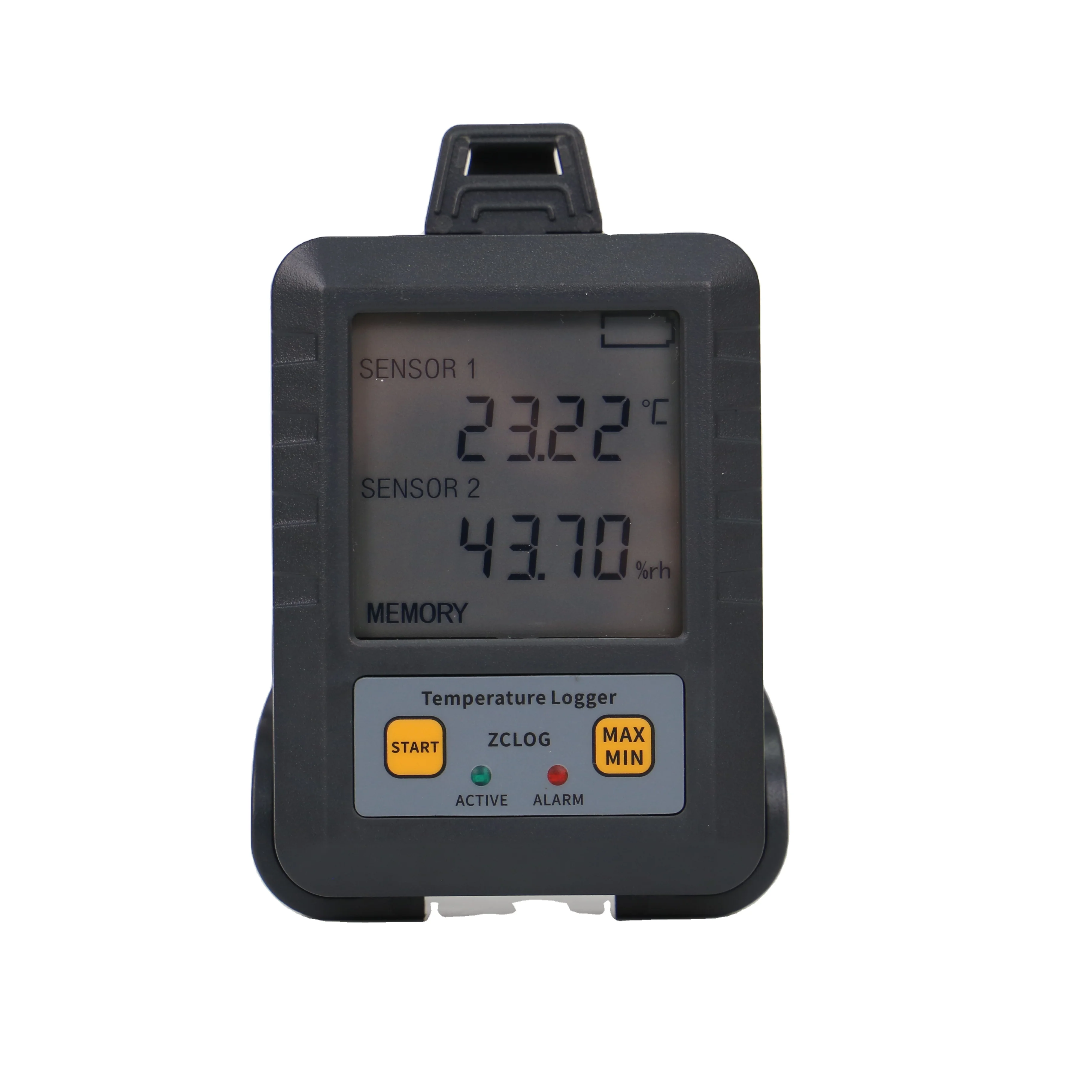 

Сверхточный портативный регистратор данных NTC с двумя входами и дисплеем с подсветкой для мониторинга температуры окружающей среды и хранения вещей