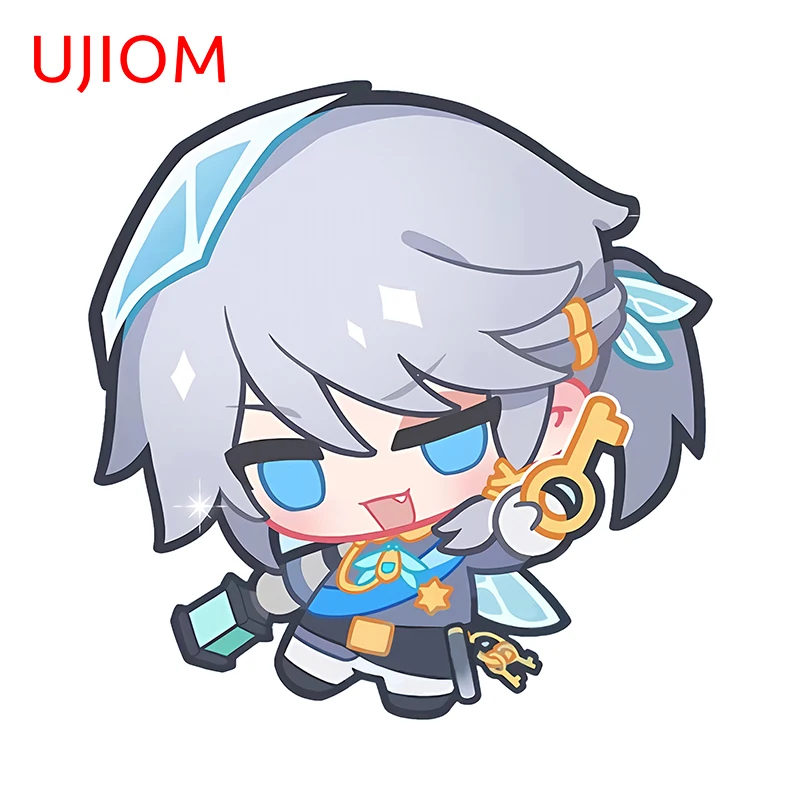 UJIOM 13cm × 12.7cm Identity V Luca Alva Fiona Wall Sticker Kawaii Characters Design Decals Anime Laptop Trunk Decoration