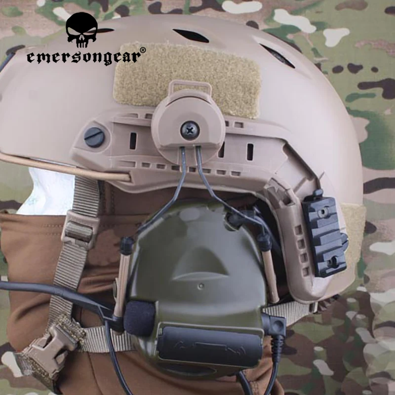 Emersongear FAST Helmschienen-Adapter-Set Comtac Headset mit Ops-Core-Helm ARC-Schienenadapter FÜR C1 C2 CC1 C2 C4 BD5672