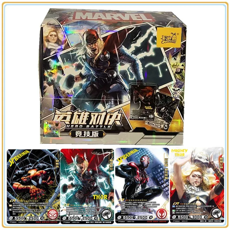 KAYOU بطاقة مارفل الأصلية المنتقمون أبطال مبارزة بطاقة النسخة التنافسية الرجل الحديدي ثور كابتن CR أمريكا مجموعة بطاقات اللعب