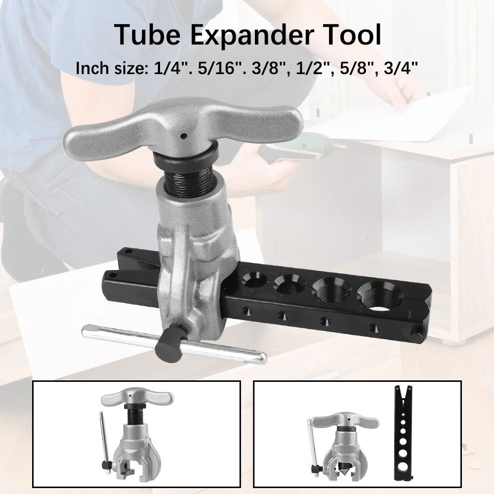 

Copper Pipe Flaring Tool 45 Degree Angle Eccentric Reamer Flaring Tool CT-806 Refrigeration Water Gas Brake Copper Tube Expander