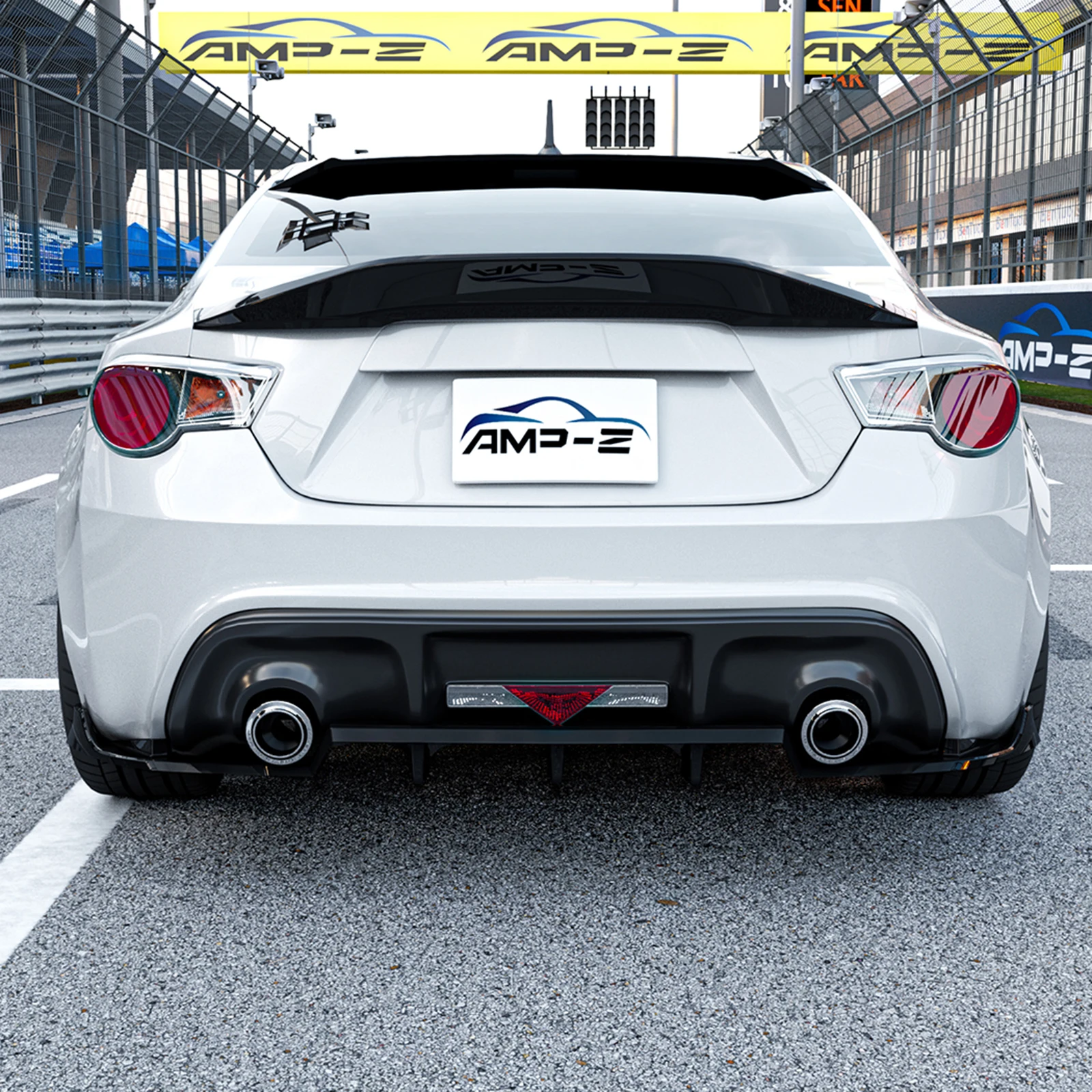 For Toyota GT86 Scion FR-S FRS 2013-2016 Subaru BRZ 2013-2021 Rear Bumper Diffuser Lip Boot Spoiler Splitter Bracket Protector