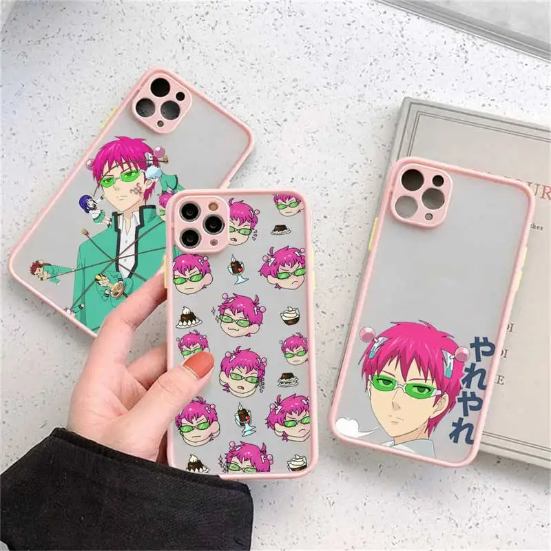 The Disastrous Life of Saiki K Phone Case matte transparent For iphone 14 11 12 13 plus mini x xs xr pro max cover