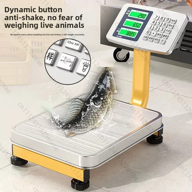 

60kg Household Weighing Gram Scale Vegetable Stall Charging Electronic Suitable for Commercial Table Scale Electronic Scale