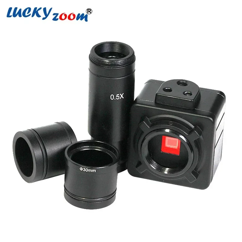 5MP USB Cmos Camera Electronic Digital Eyepiece Microscope Camera 0.5X C-mount Len Adapter For Binocular Trinocular Microscopio