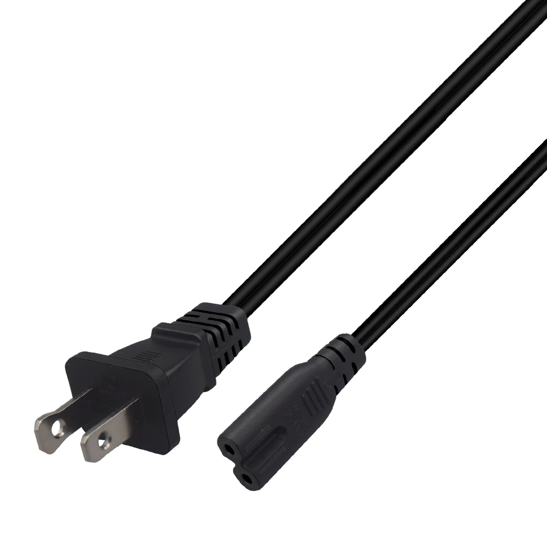 JORINDO NEMA 1-15P to IEC320 C7 Power Cable,2 Slot Polarized to Figure 8 shape interface AC Adapter Power Cord