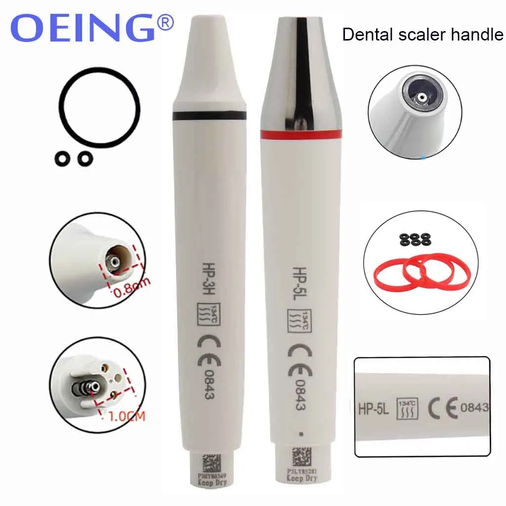 Dental Ultrasonic Scaler Handpiece Teeth Whitening Sterilized  Detachable LED Ligh HW-3H HW-5L Fit WOODPECKER/EMS Scaling Tips