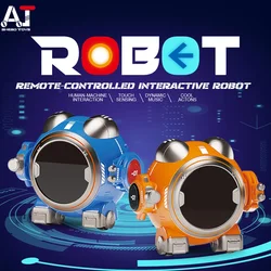 2024 New Three AT008 Robots Touch Dance And MusicRemote Control Combat Robots LED Lights Smart Rc Robot Boy Gift Toys