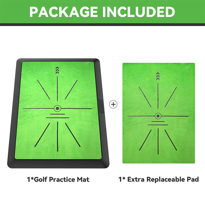Golf Bater Mat para a prática de golfe, Training Mat para Swing Path Feedback Detecção Batting, extra substituível, 16 \