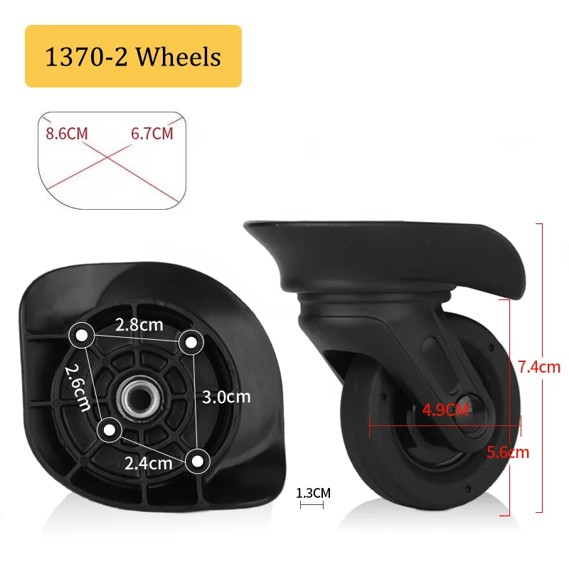 Handle/Wheels Suitable for LOJEL Universal Wheel Luggage Accessories Wheels for Suitcase Replacement Spare Parts Mute