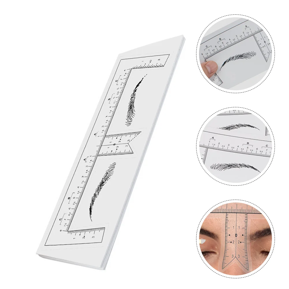 10pcs Eyebrow Ruler Plastic Eyebrow Stencil Eyebrow Template Guide Makeup Tool for Women brow ruler brow stencil