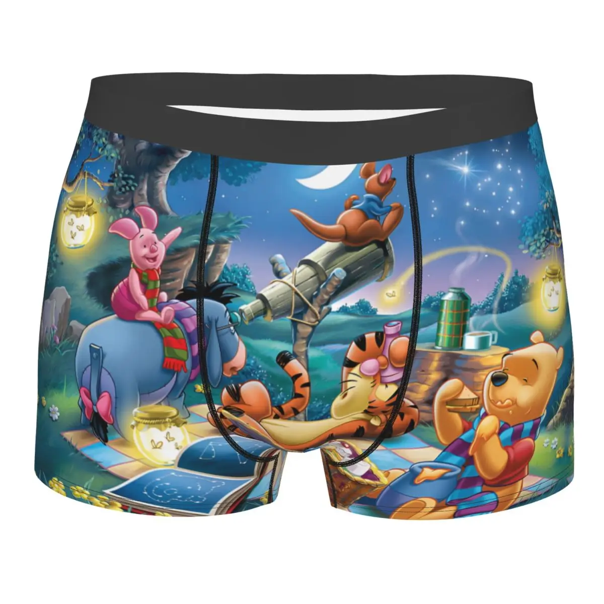 

Custom Male Novelty Winnie The Pooh Anime Underwear Bear Cartoon Boxer Briefs Soft Shorts Panties Underpants